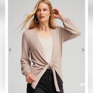NWOT Chicos Tie Front Wrap Cardigan